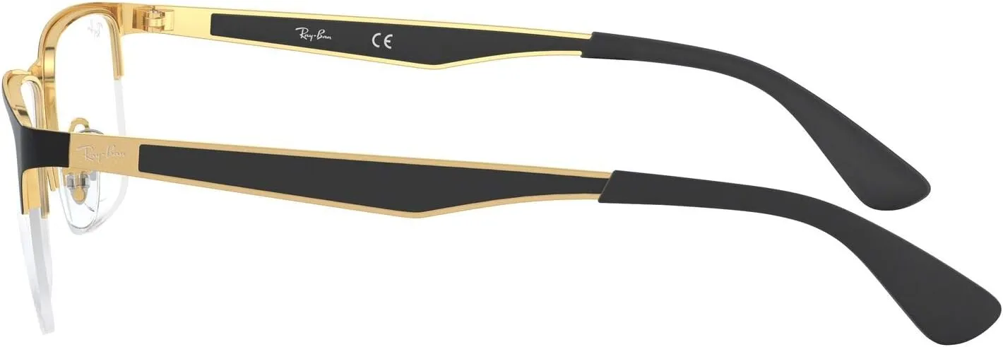 Ray-Ban Rx6335 Rectangular Prescription Eyeglass Frames