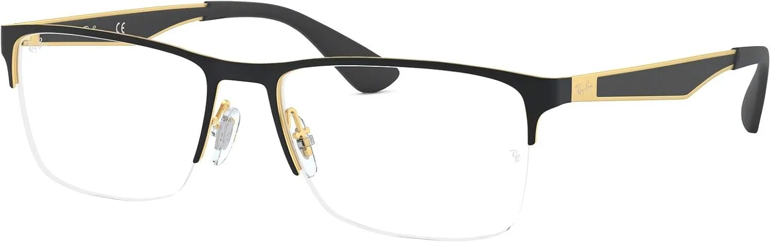 Ray-Ban Rx6335 Rectangular Prescription Eyeglass Frames