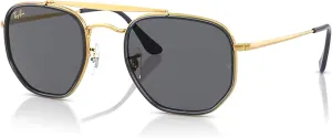 Ray-Ban The Marshal II RB3648M Hexagonal Sunglasses for Men for Women   BUNDLE With Designer iWear Complimentary Eyewear Kit