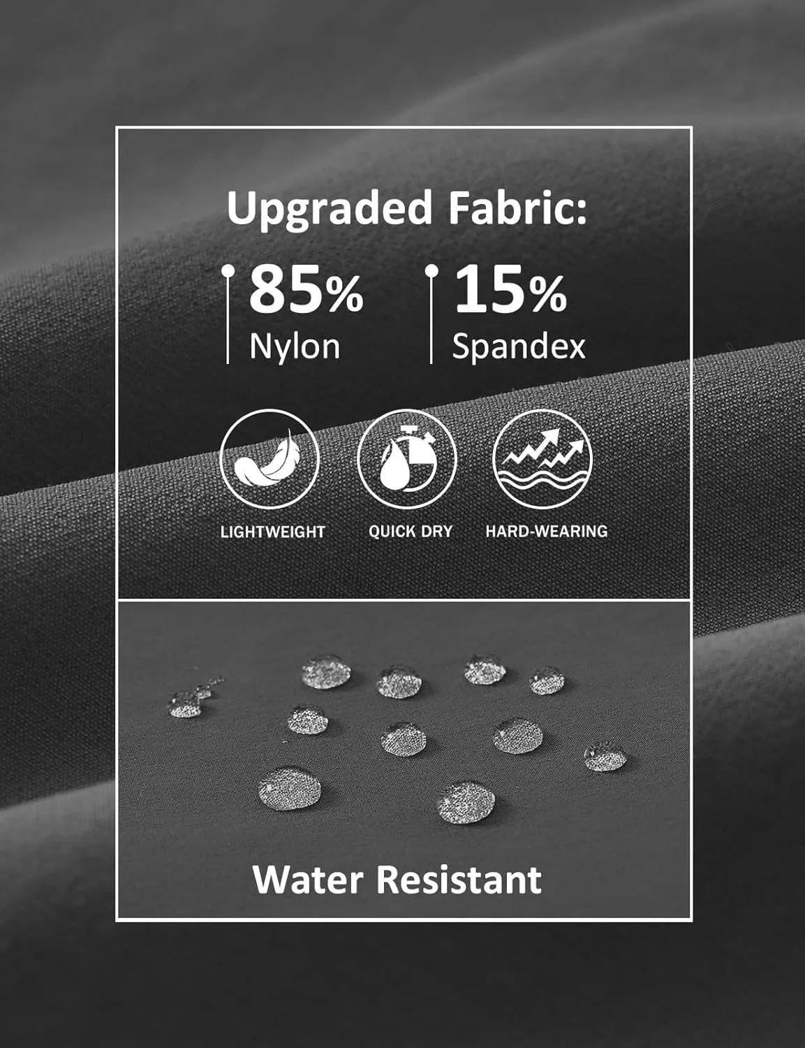 Rdruko Men's Stretch Golf Shorts 7 Inch Inseam Dress Casual Dry Fit Elastic Waist Lightweight Flat Front Work Shorts