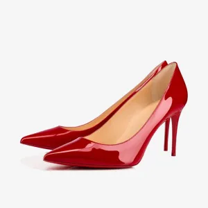Red Patent Leather Pumps