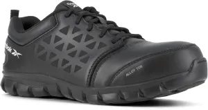 Reebok Work Women's RB044 Sublite Cushion Athletic Work Shoe Blue and Grey Alloy Toe Safety