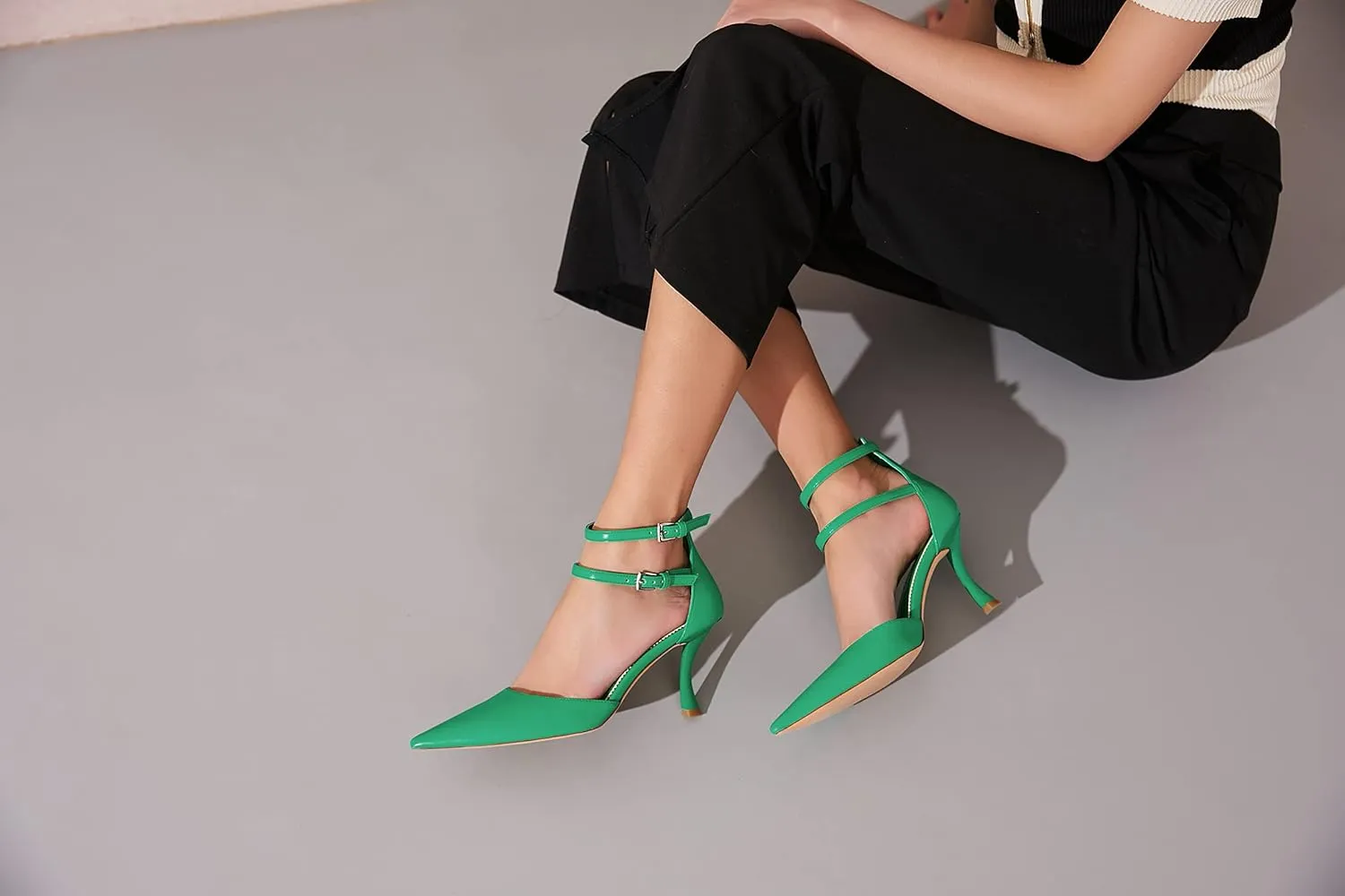 Reitoye Women's Stiletto High Heel Pumps Sexy Pointed Toe Dress Pump Heels