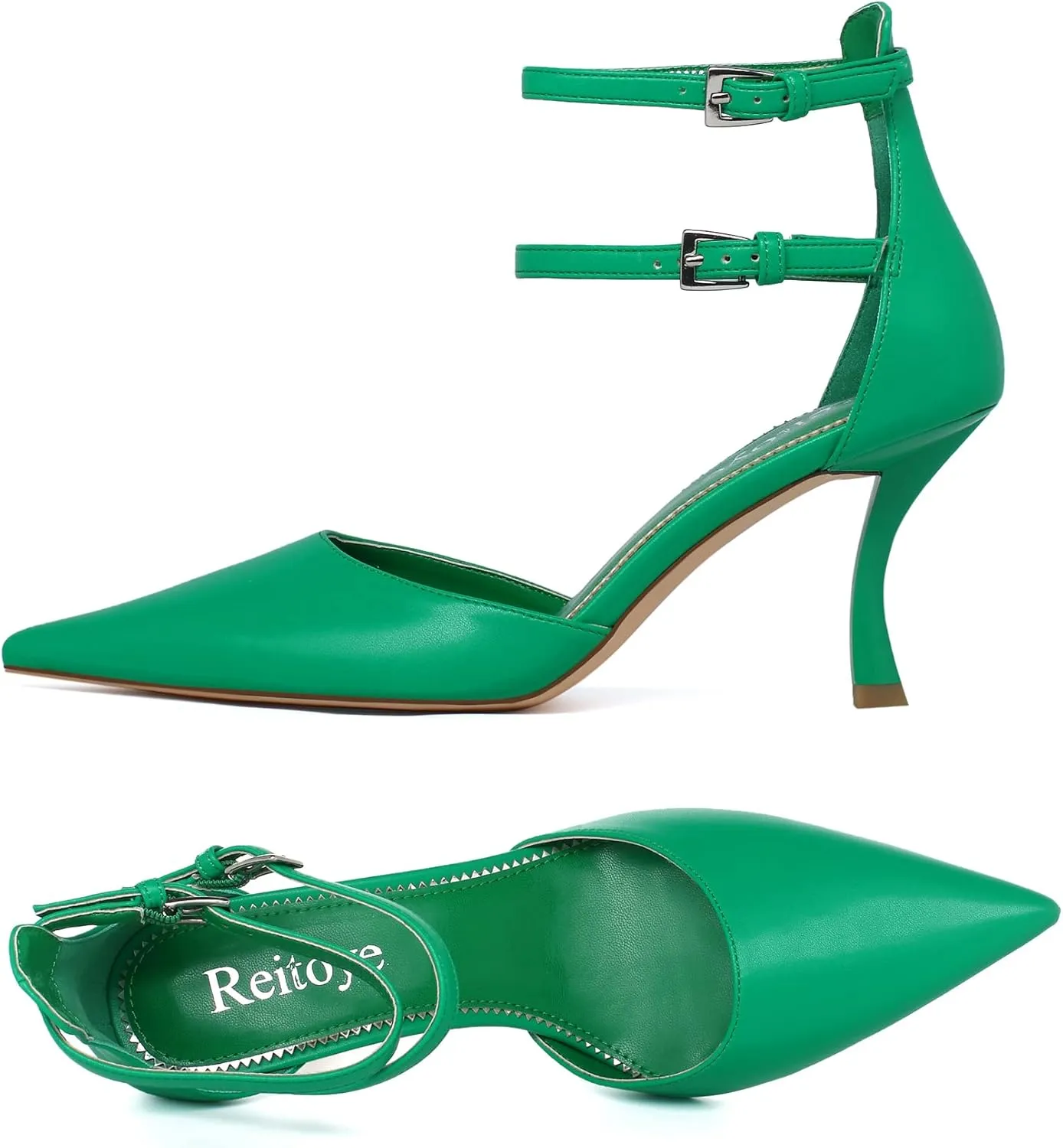Reitoye Women's Stiletto High Heel Pumps Sexy Pointed Toe Dress Pump Heels