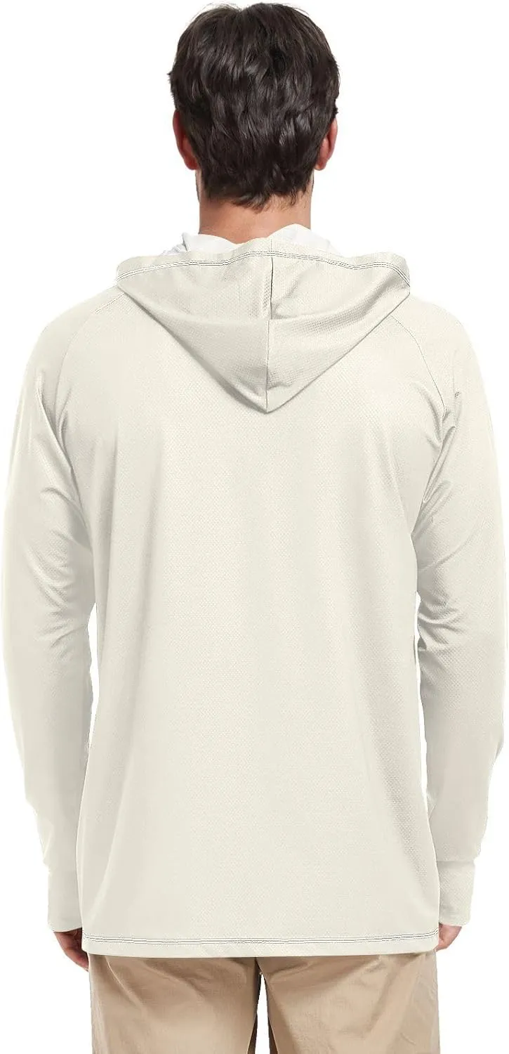 Retro Cowboys in The Desert Men Sun Protection Hoodies Long Sleeve Fishing Shirt UPF 50 