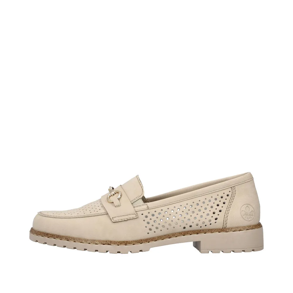 RIEKER - 51865-60 FLAT LOAFER - BEIGE