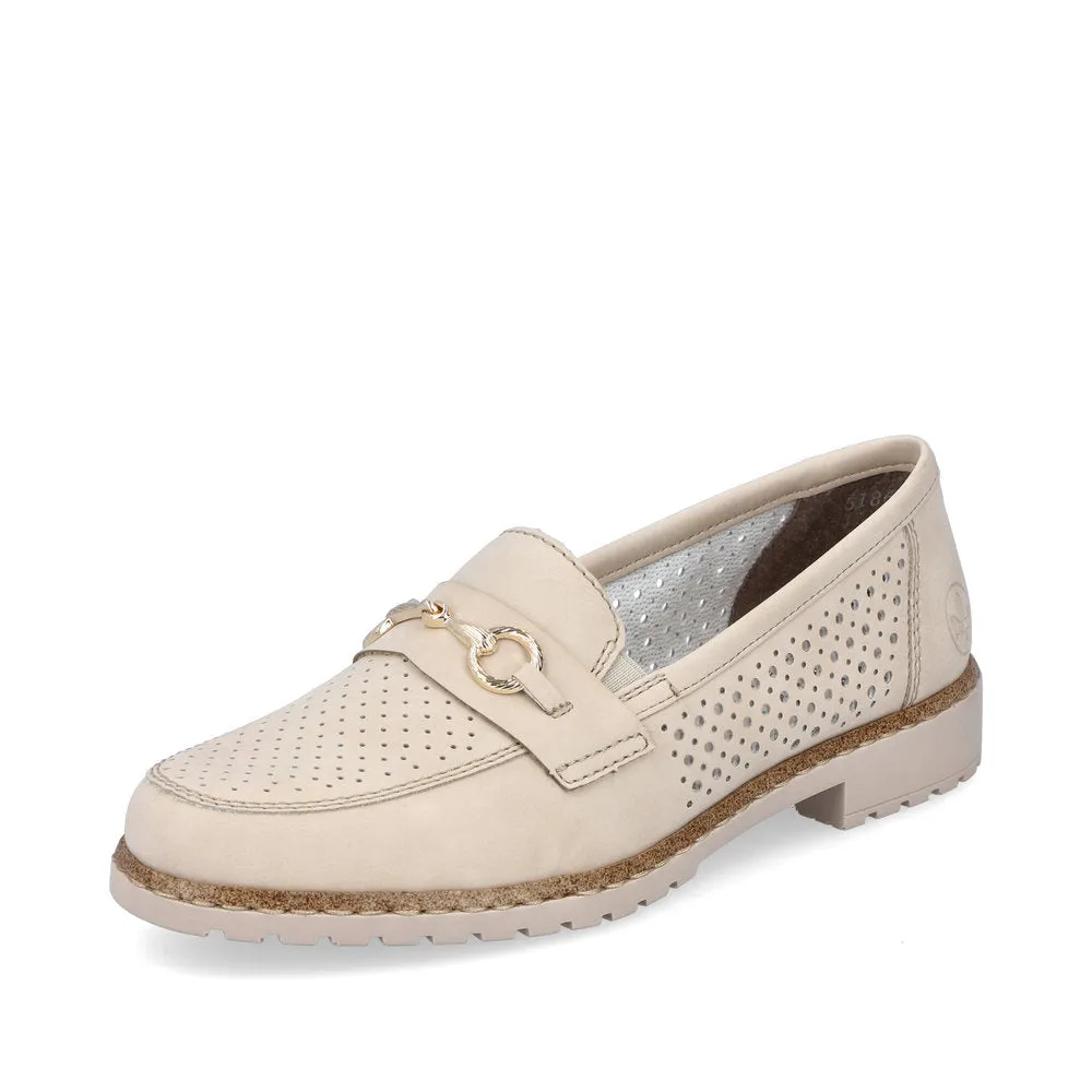 RIEKER - 51865-60 FLAT LOAFER - BEIGE