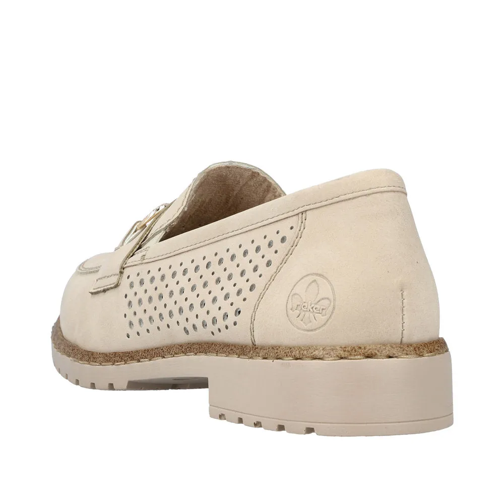 RIEKER - 51865-60 FLAT LOAFER - BEIGE