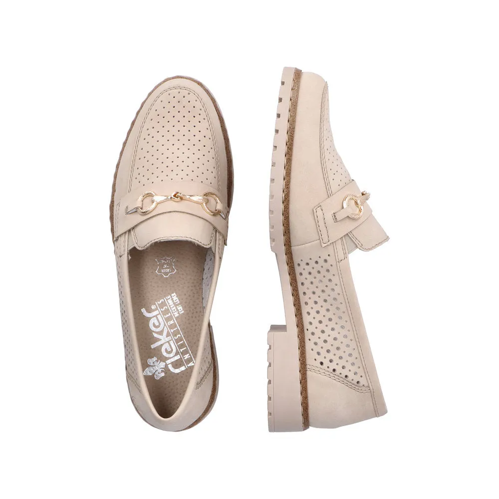 RIEKER - 51865-60 FLAT LOAFER - BEIGE