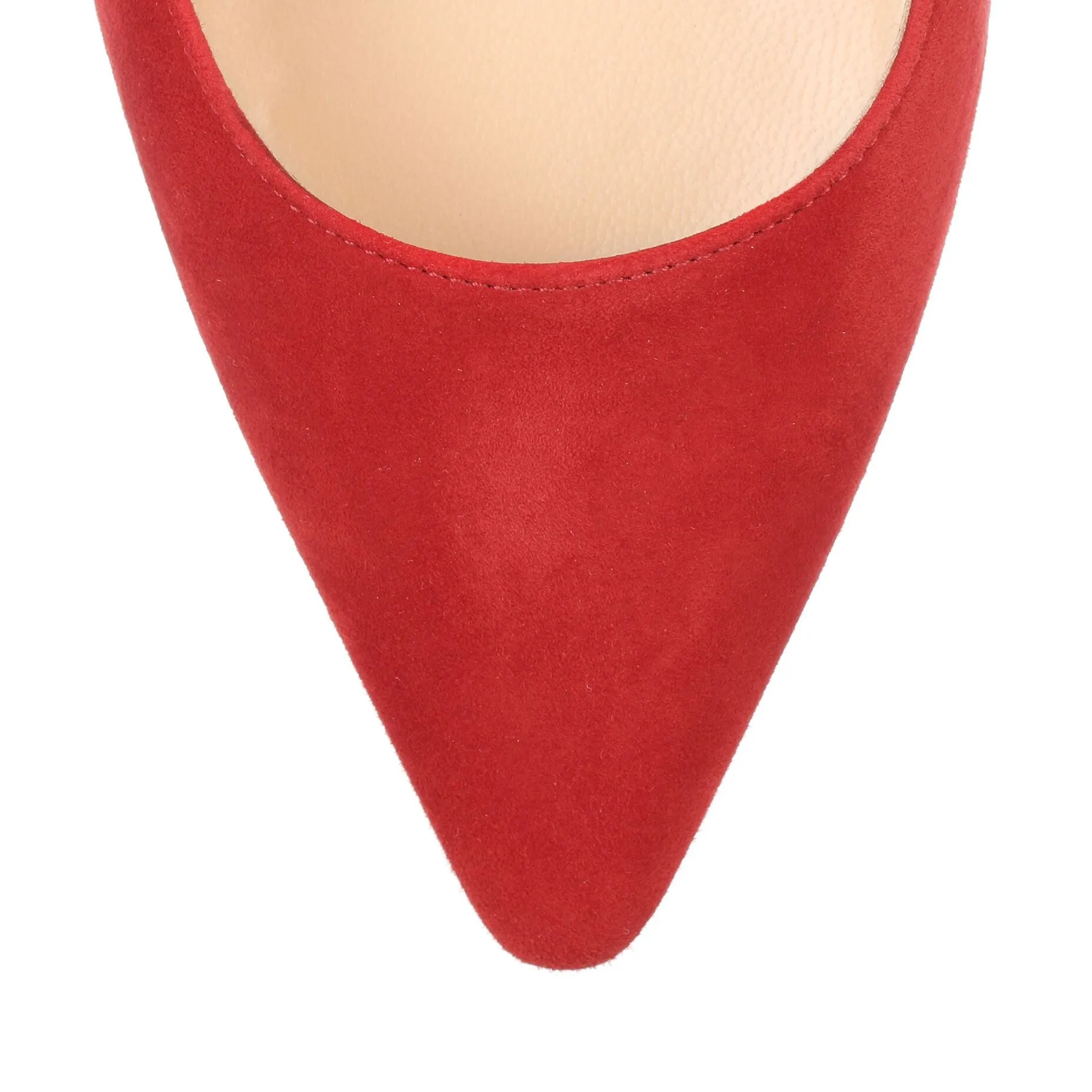 Romy 100 red suede pump
