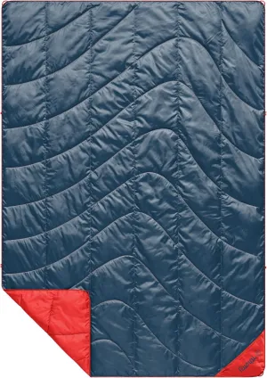 Rumpl Backcountry Puffy Blanket - Packing Comfort Into Uncomfortable Places, 100% Recycled Polyester Insulation, Lightweight, Packable, Water Resistant, 52" x 75", Deepwater