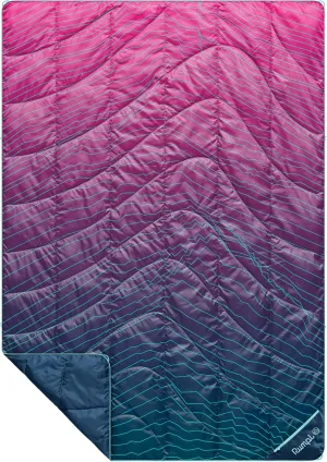Rumpl Backcountry Puffy Blanket - Packing Comfort Into Uncomfortable Places, 100% Recycled Polyester Insulation, Lightweight, Packable, Water Resistant, 52" x 75", Moraine