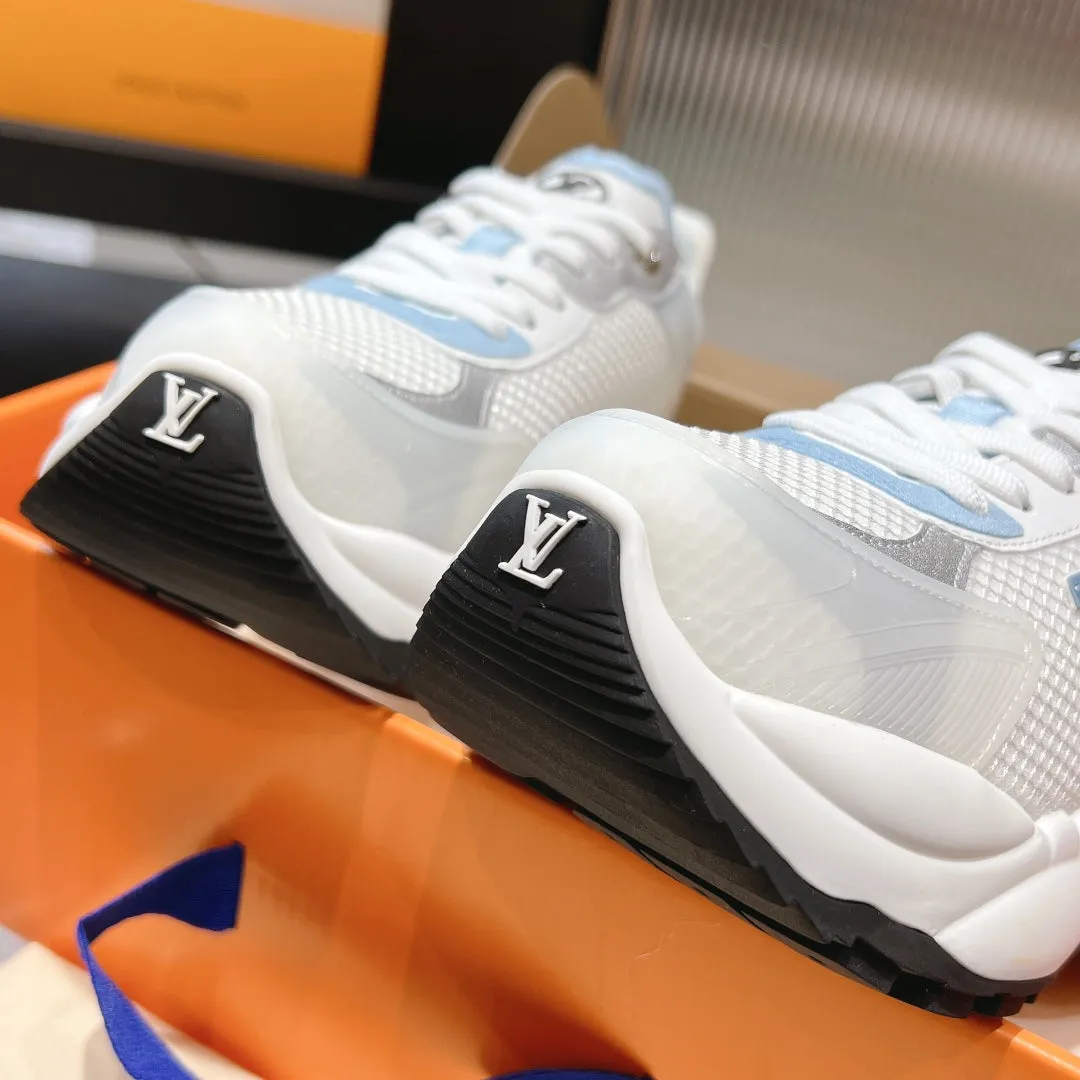 Run Fabric Blue Polyester Louis Express worldwide 55 Sneaker Vuitton Mesh Light Tailored options 50mm White