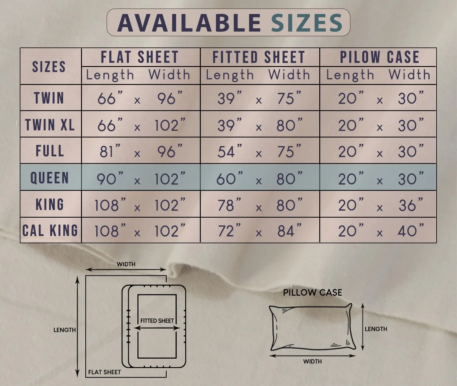 RUVANTI Flannel Sheets Queen Size - 100% Cotton Double Brushed Bed Sheets, Deep Pockets 16 Inches Queen Sheet Set, All Seasons Breathable & Extra Soft - Warm & Cozy, 4 Piece, Beige & Grey Plaid