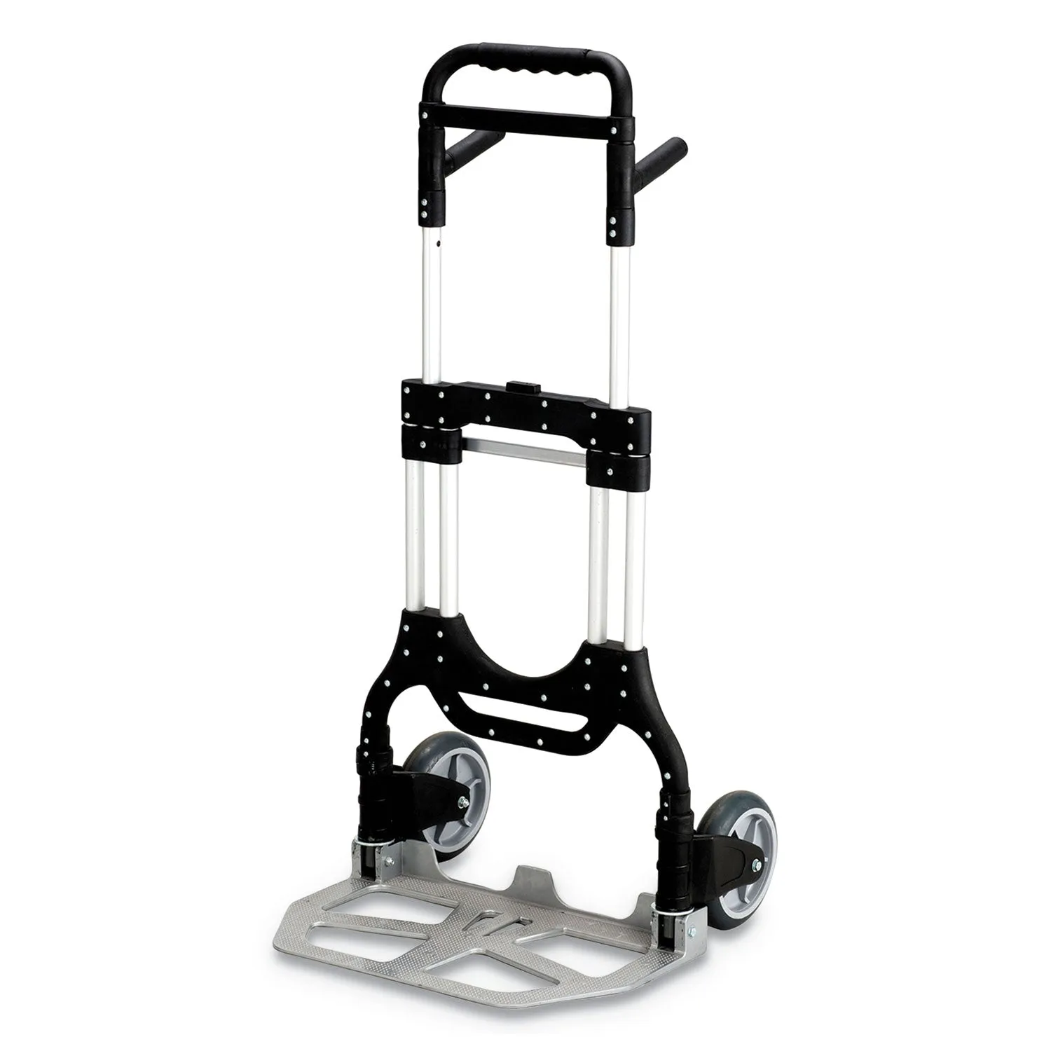 Safco® Stow-Away Heavy-Duty Hand Truck, 500 Lb Capacity, 23 X 24 X 50, Aluminum