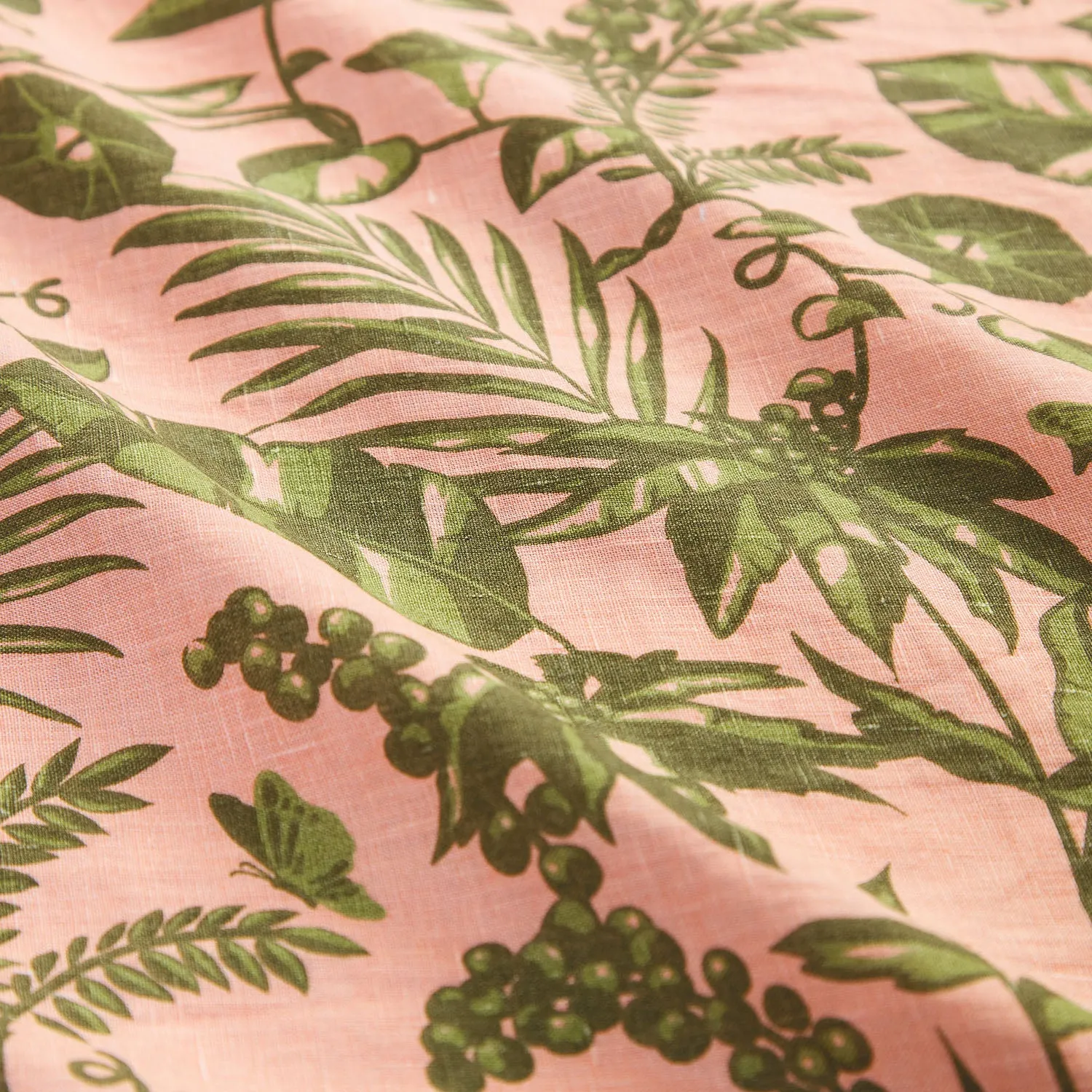 Safia Linen Flat Sheet Martini