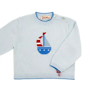 Sailboat Lightweight Knit Sweater
