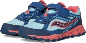 Saucony Cohesion TR14 A/C Trail Running Shoes (Little Big Kid) Sneaker, Aqua/Coral, 11 US Unisex
