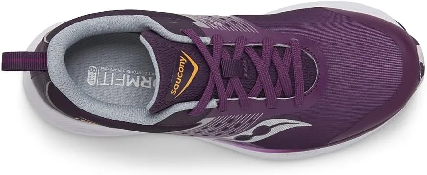 Saucony Ride Kidz Sneaker, Plum/White, 1.5 US Unisex Big Kid