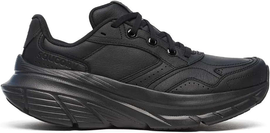 Saucony Women's Guide Metro LE Sneaker, Triple Black, 8 X-Wide