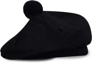 Scottish Traditional Tam o' Shatner Acrylic Wool Tammy Hat Flat Bonnet Kilt Many Tartans