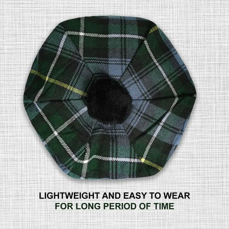 Scottish Traditional Tam o' Shatner Acrylic Wool Tammy Hat Flat Bonnet Kilt Many Tartans