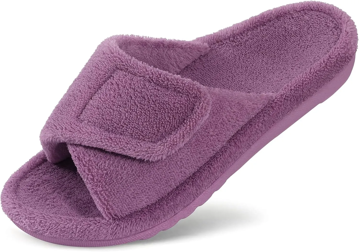 shevalues Orthopedic Slippers for Women with Arch Support Adjustable Open Toe House Shoes for Plantar Fasciitis