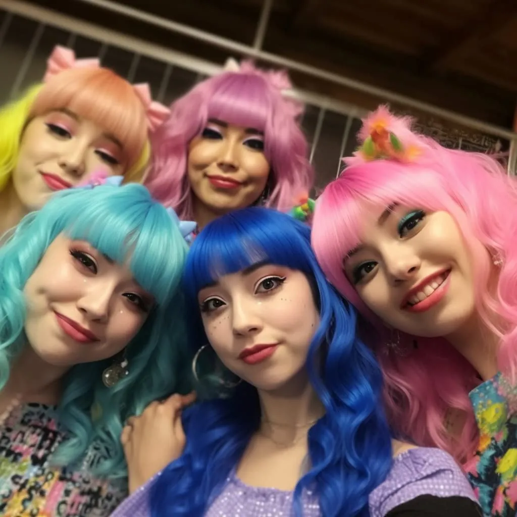 Short Bob Hair Wigs Straight with Flat Bangs Synthetic Colorful Cosplay Daily Party Neon Wig for Women   Free Wig Cap 12" Natural As Real (Cute Pink)