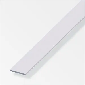 Silver Aluminium Flat Bar 30 x 2mm x 1m