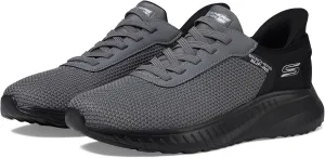 Skechers Bobs Men's Hands Free Slip-ins Squad Chaos-Balanced Edge Sneaker, Dark Gray, 14