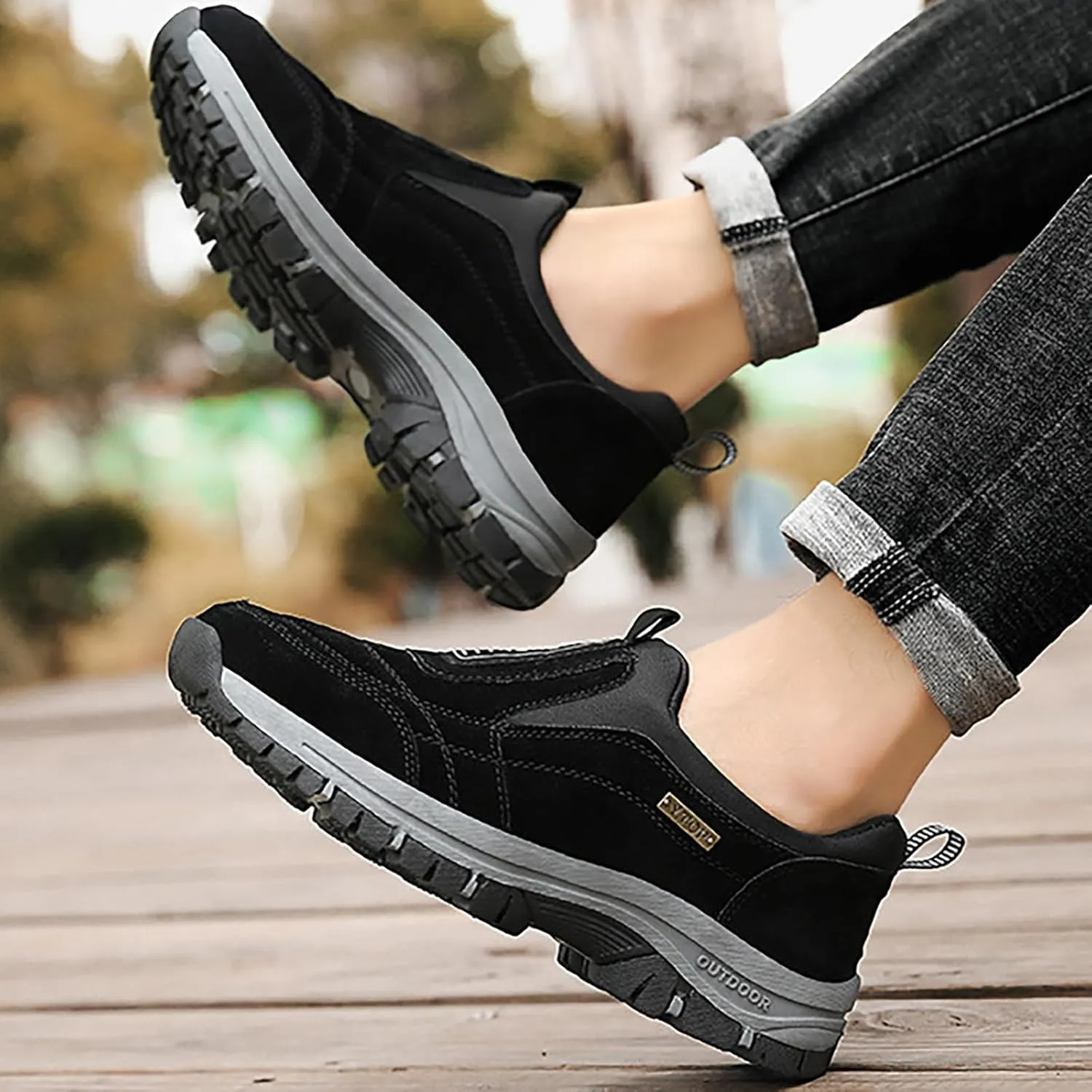 Slip on Loafers Men’s Hiking Shoes Lightweight Walking Shoes Comfortable Trekking and Trail Shoes for Outdoor Driving