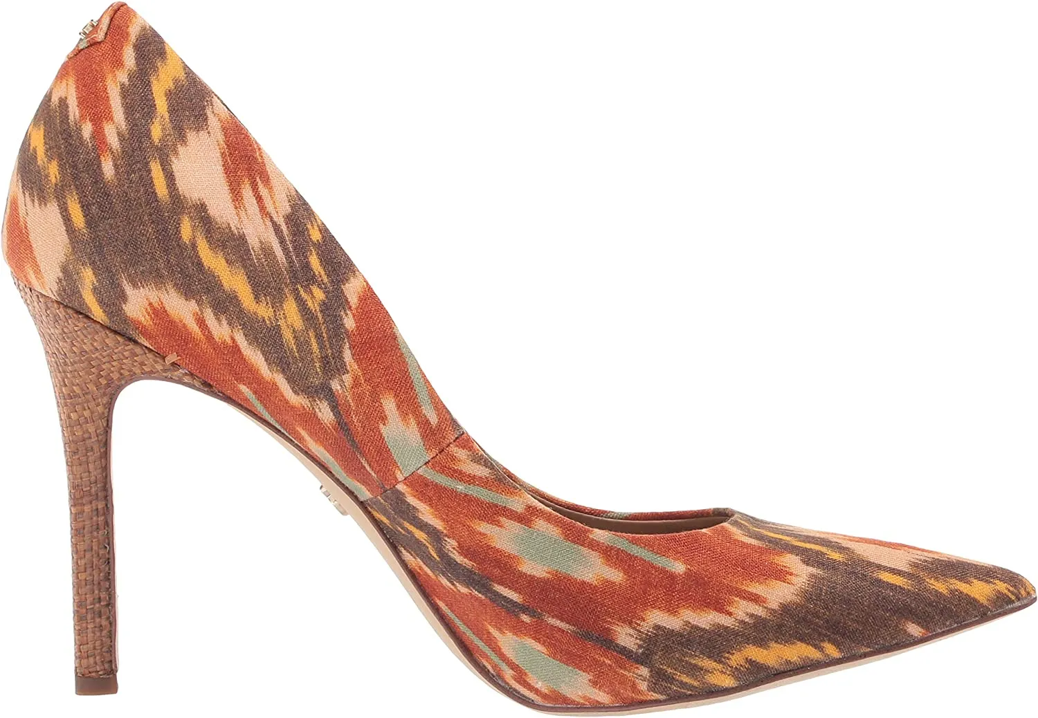 Slip Toe Pointy Hazel Loved by customers Easy-to-use Edelman Sam On Sunset Orange Pumps Heel Stiletto Multi