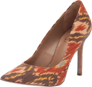 Slip Toe Pointy Hazel Loved by customers Easy-to-use Edelman Sam On Sunset Orange Pumps Heel Stiletto Multi