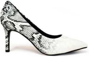 Snakeskin Print Handmade Dress Pump Shoes