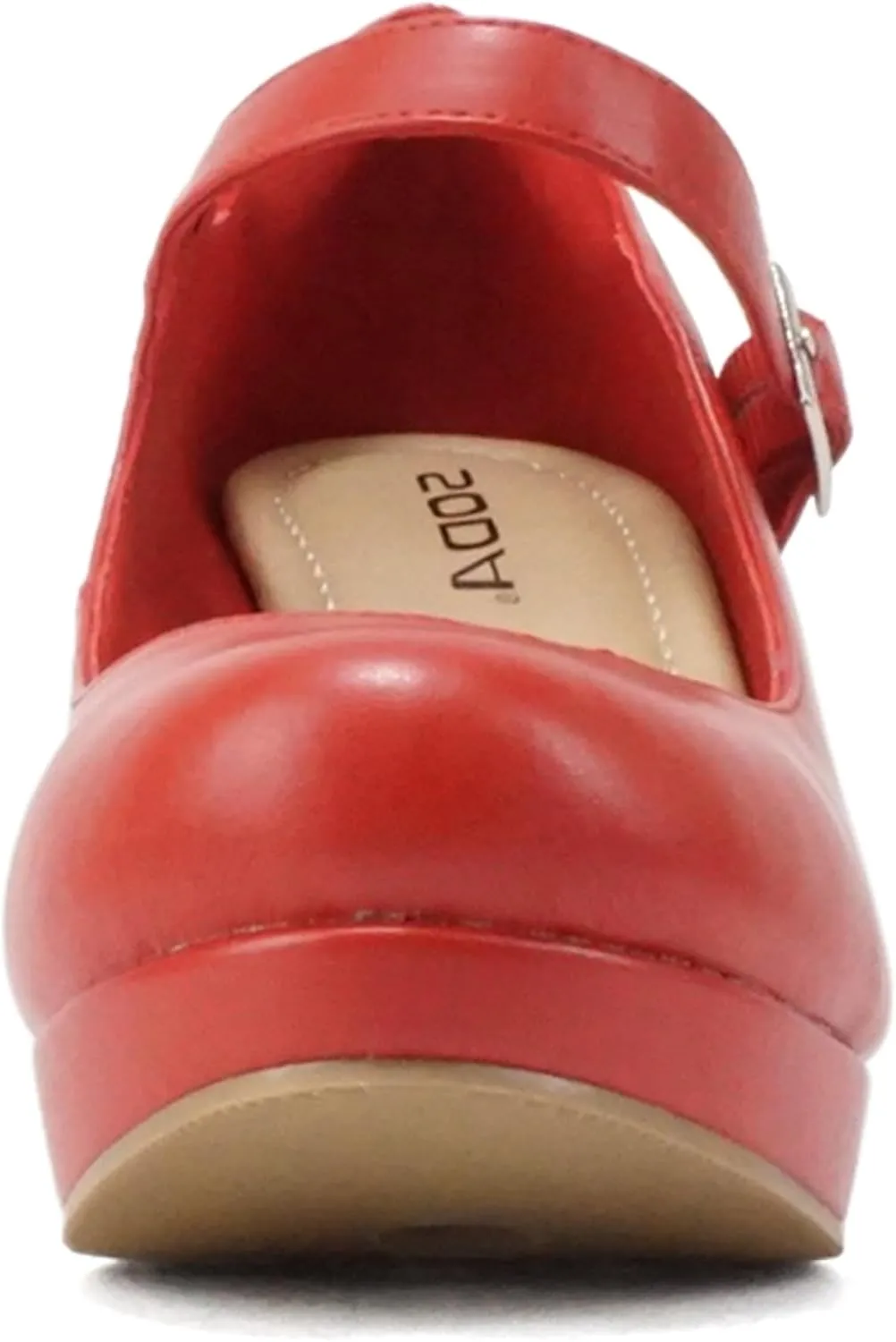 Soda Merry ~ Womens Mary Jane Strap Comfortable Platform Wedge Pump Heel Shoes (Wide Fit Available)