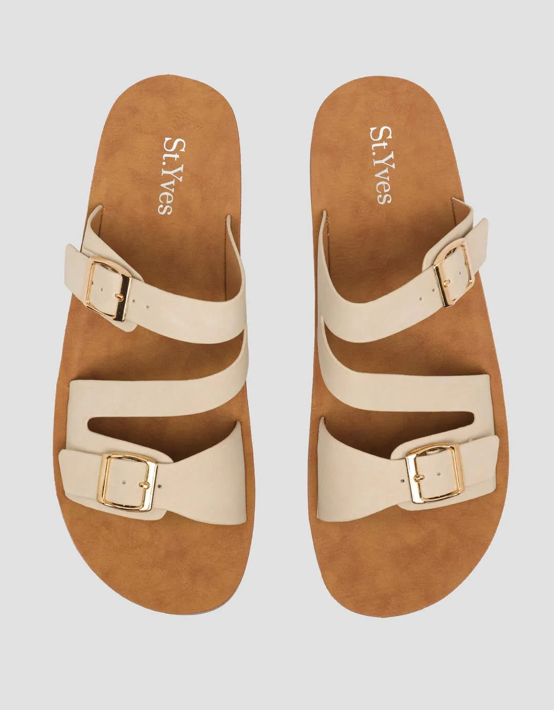 St. Yves Detail Buckle Sandal Slip On Wanita