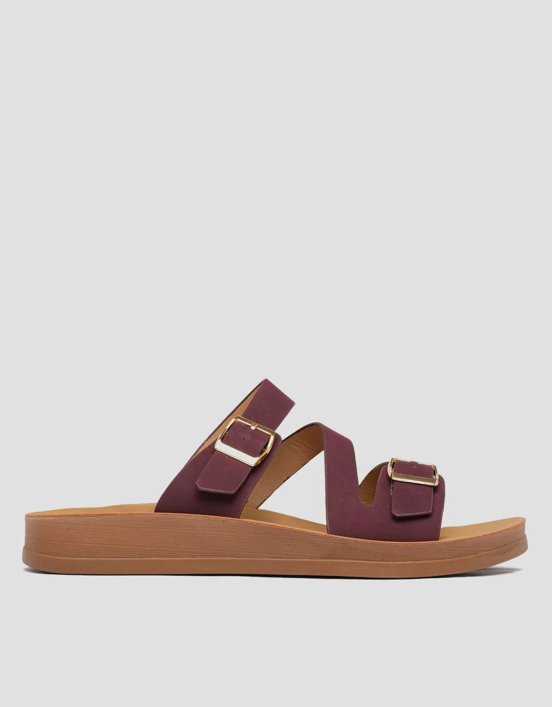 St. Yves Detail Buckle Sandal Slip On Wanita