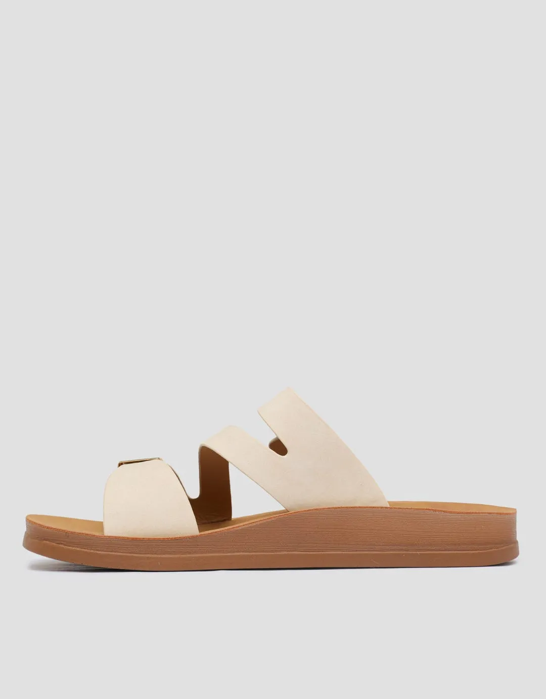 St. Yves Detail Buckle Sandal Slip On Wanita