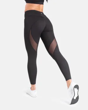 Staple Mesh Leggings - Black
