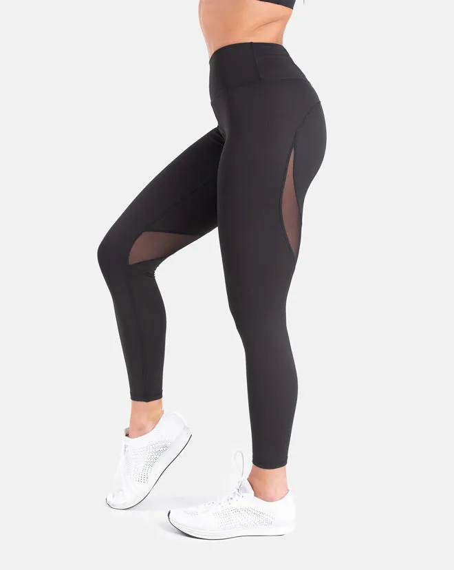 Staple Mesh Leggings - Black