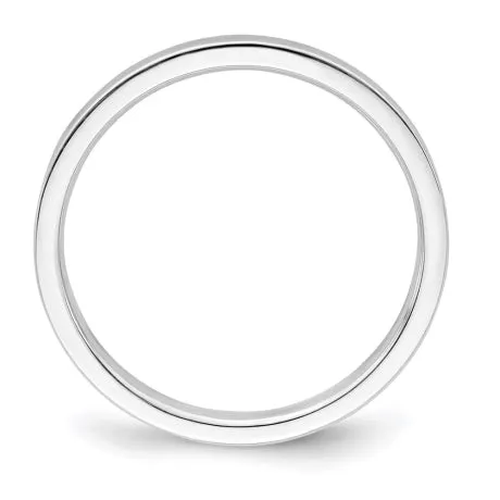 Sterling Silver 2mm Lightweight Flat Size 7.5 Band