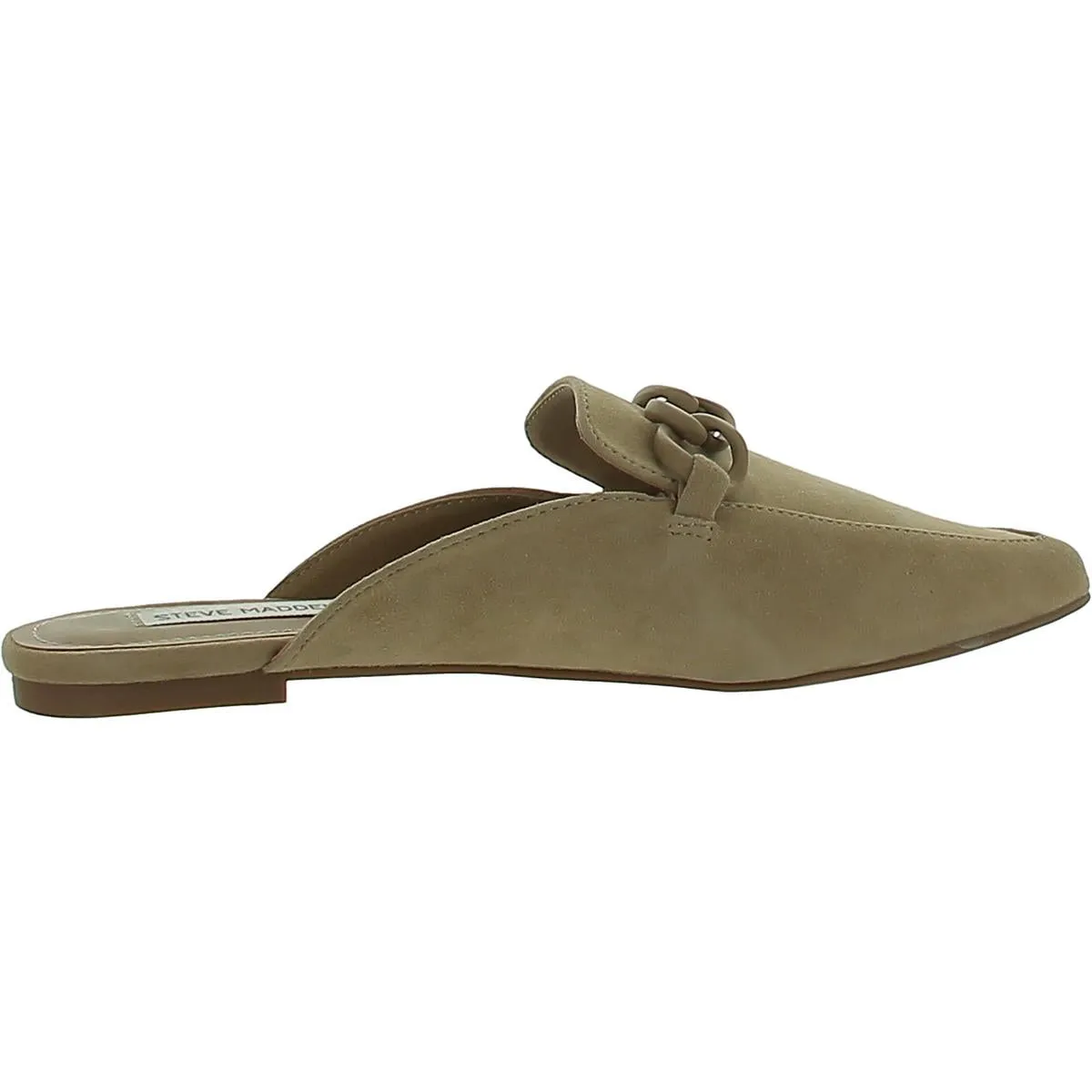 Steve Madden Womens Forte Embellished Slip On Loafer Slides