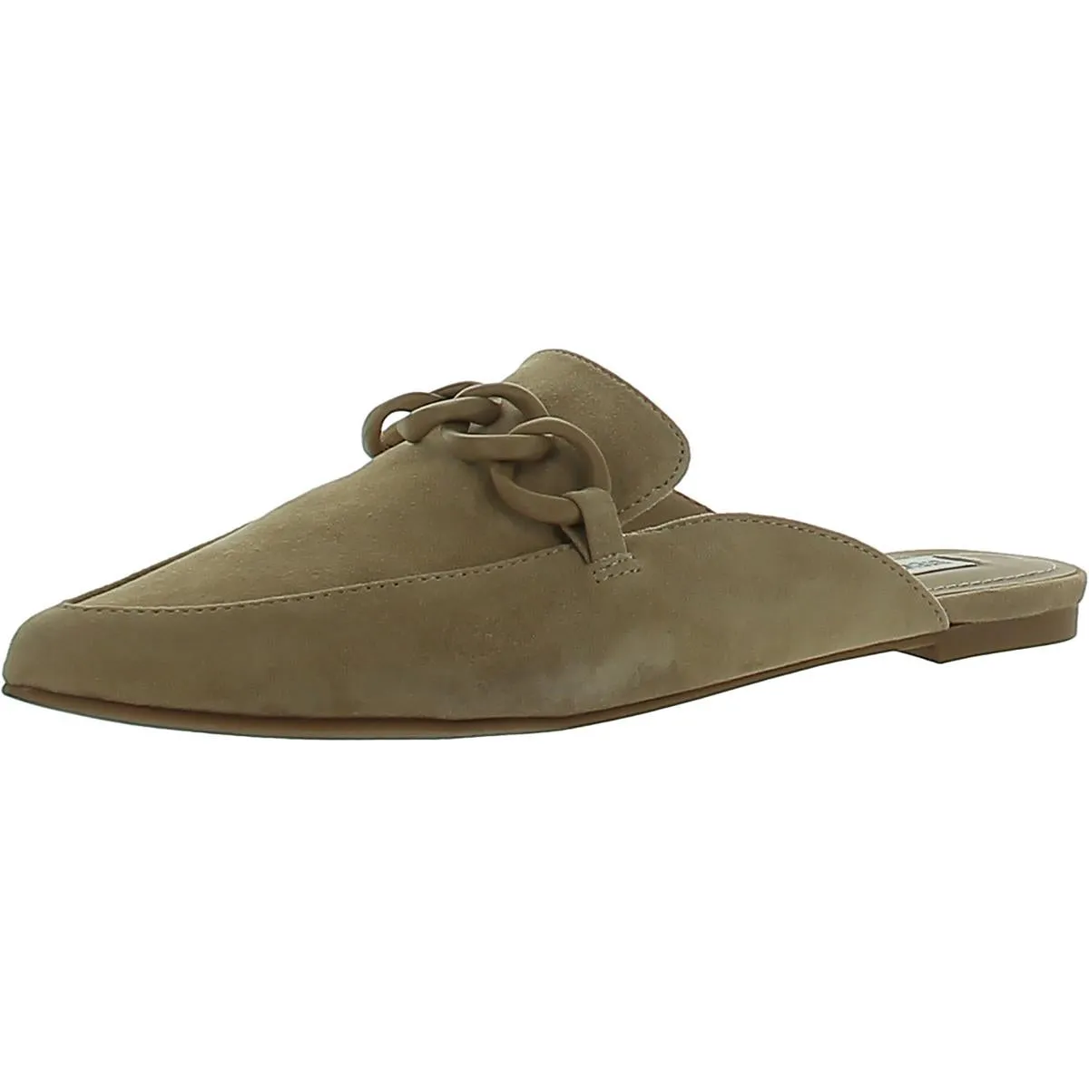 Steve Madden Womens Forte Embellished Slip On Loafer Slides
