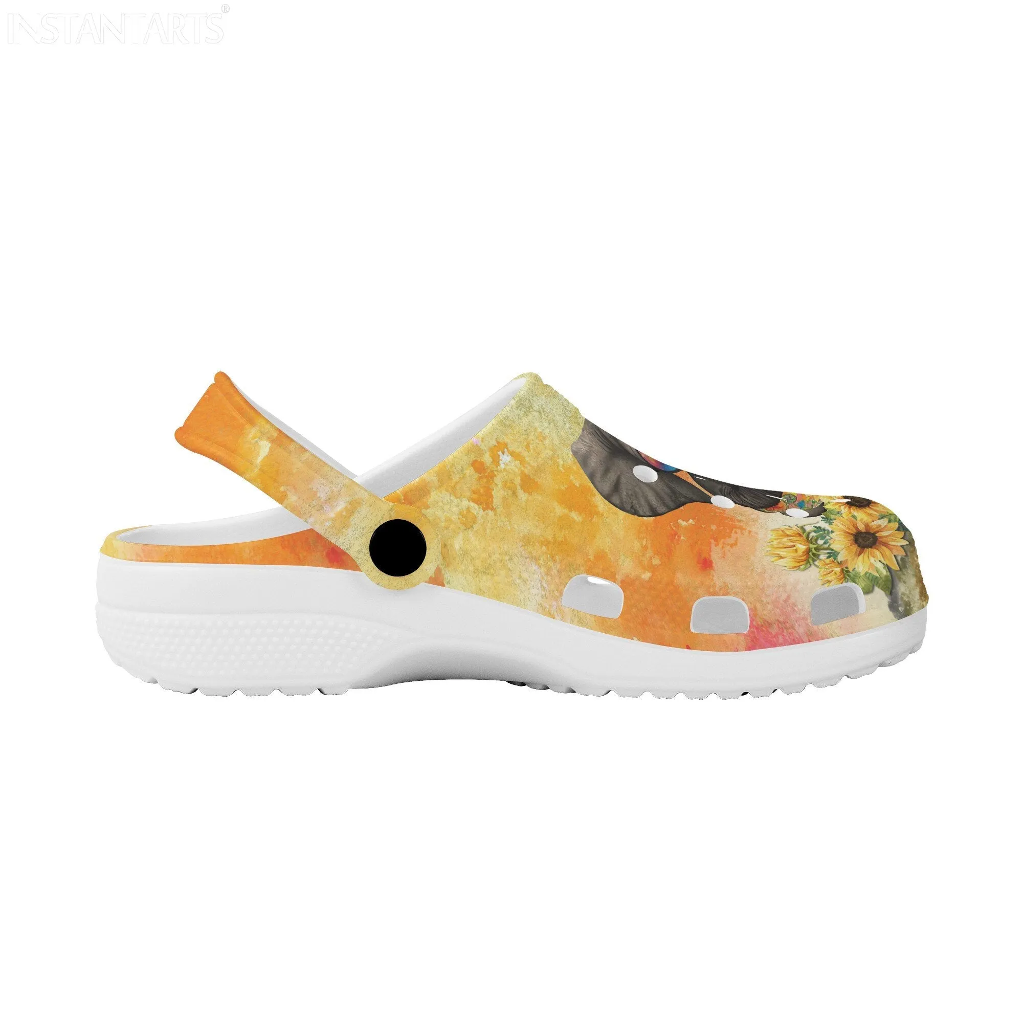 Sunflower Elephant Print Non-Slip Shoes Breathable