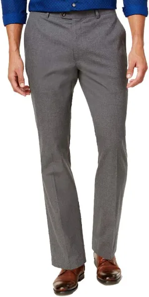 Tasso Elba Mens Classic Fit Formal Dress Pants Gray 38/30