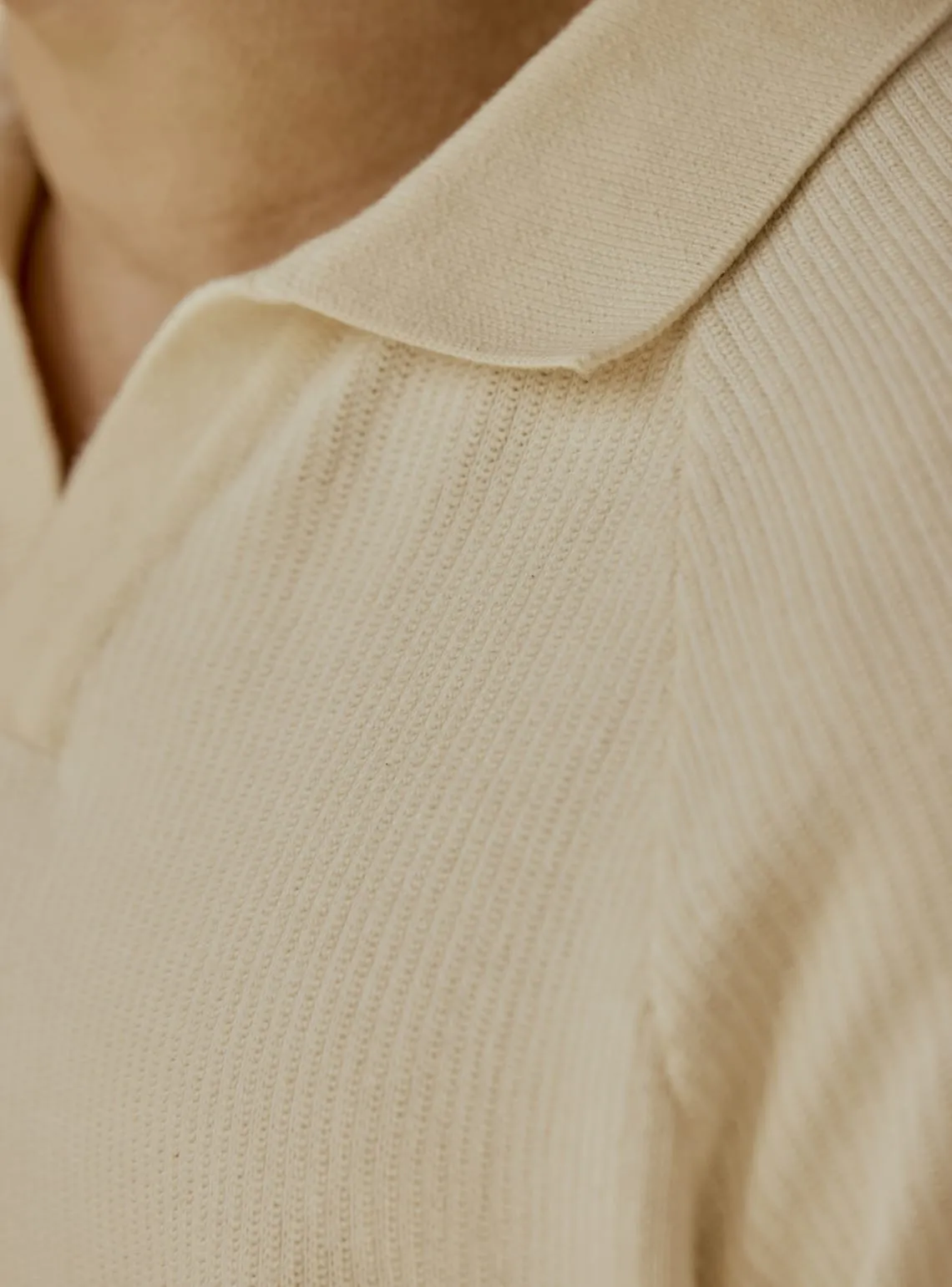 Tea White Organic Cotton Polo