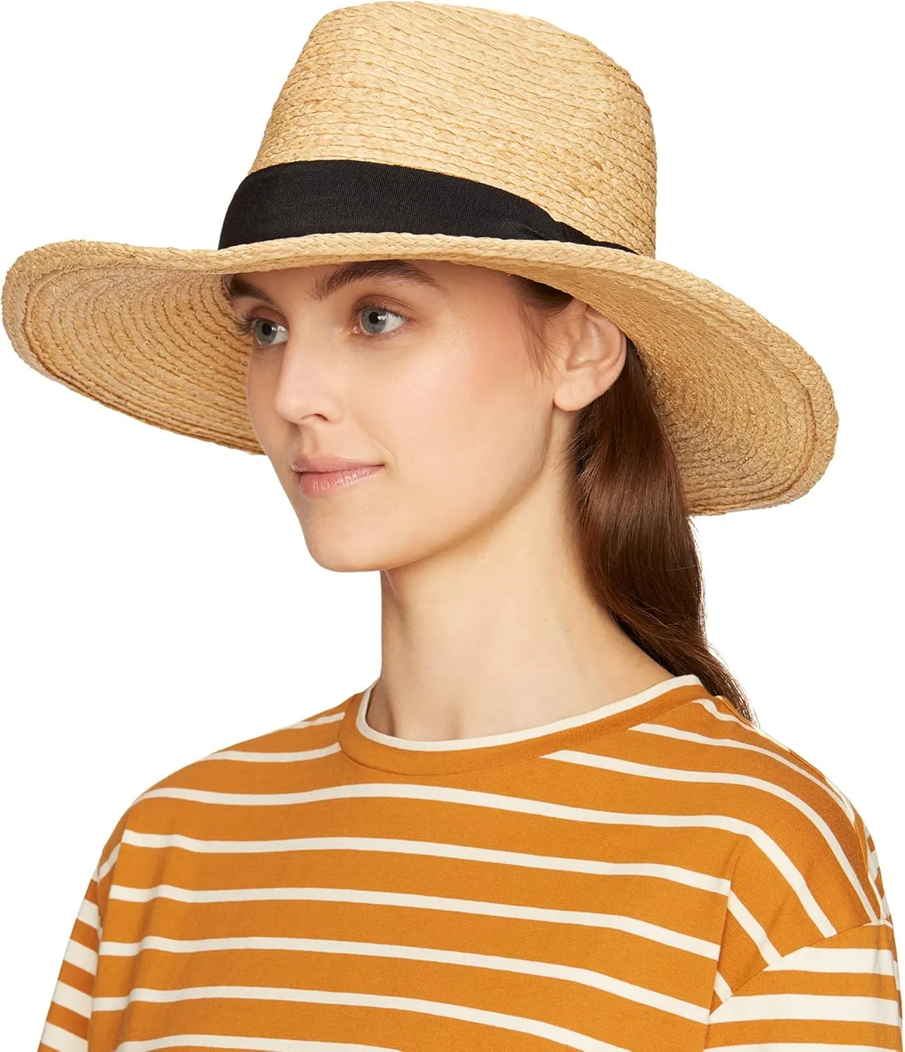 Tilley Women's Panama Lightweight Wide Brim Fedora Style, Classic Sun Hat for Travel, Beach, Outdoor Wear