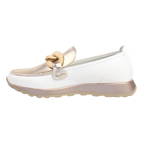 Tommy Bowe Ladies Loafers - Javelet - Cream Gold