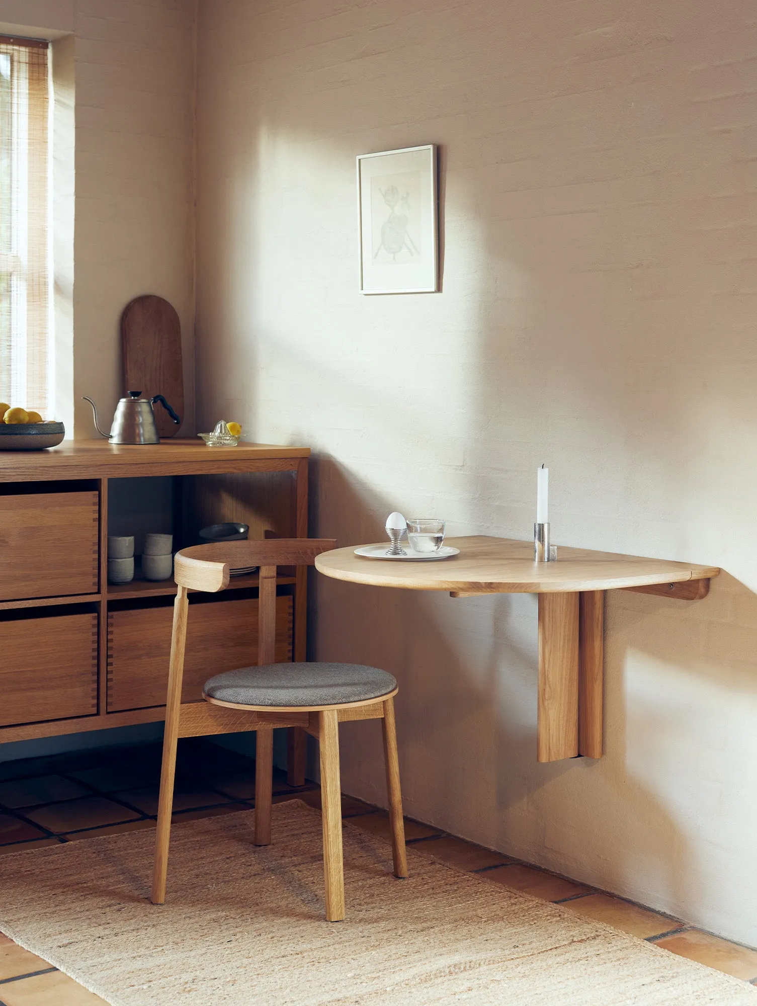 Trefoil Folding Wall Table