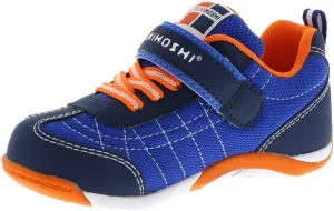 TSUKIHOSHI 1521 KAZ Strap-Closure Machine-Washable Child Sneaker Shoe with Wide Toe Box and Slip-Resistant, Non-Marking Outsole - For Toddlers and Little Kids, Ages 1-8